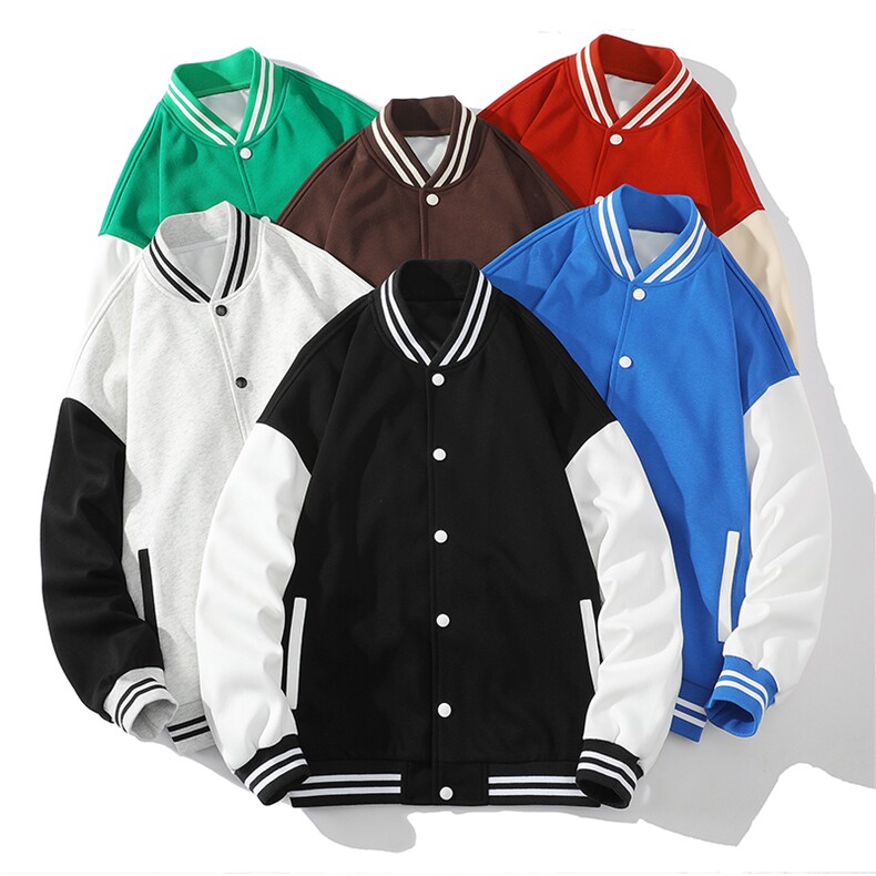 春秋季棒球服外套新款ins潮情侣学生休闲针织夹克A305-DF32-P75图片