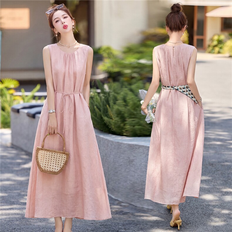 2026夏季新款时尚仙气茶歇裙，时尚简约休闲轻奢，高级显瘦时尚，女装连衣裙，米莱