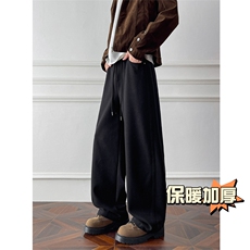 25冬季加厚保暖潮牌毛呢休闲弯刀裤5885-特批4998，男装棉衣，电商C305A