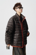 有90绒报告印花轻便M-5XL大码白鸭羽绒服男78187P238控328，男装羽绒服，星座227-7