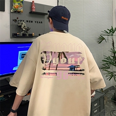 量大优供视频220克美式短袖t恤T2939得物直播有280克品质，男装T恤，电商A486
