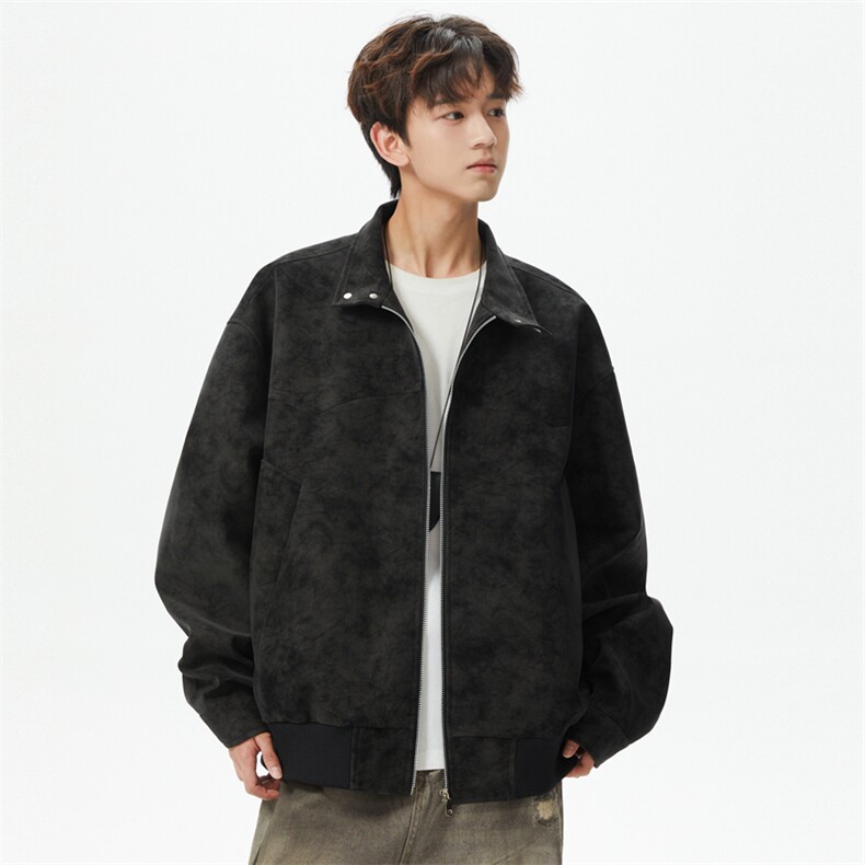 棒球服特批P75美式潮牌复古工装开衫外套男宽松休闲夹克男SY2507,男装夹克,星座610B-1