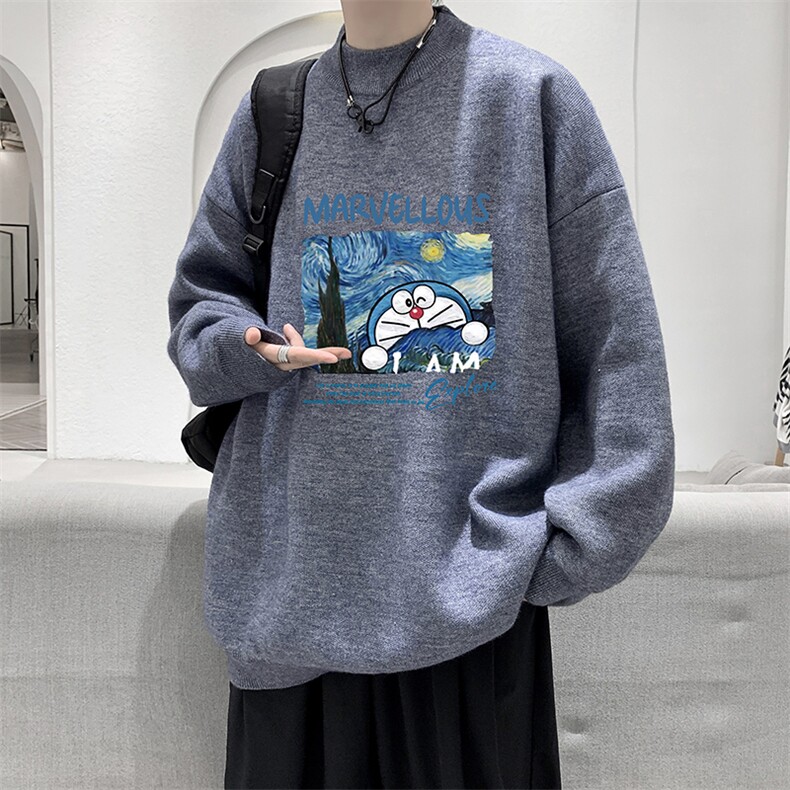 半高领毛衣男大码胖子针织衫毛线衣M18391-P45加绒款-P65,男装针织衫/毛衣,电商A040