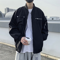 秋款男立领夹克工装拉链大口袋冲锋衣休闲外套JK030P65，男装夹克，星座1013-1
