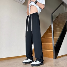 薄款裤子男士夏季新款休闲长裤潮流宽松大码直筒西裤CK8002/P40，男装西裤，星座506