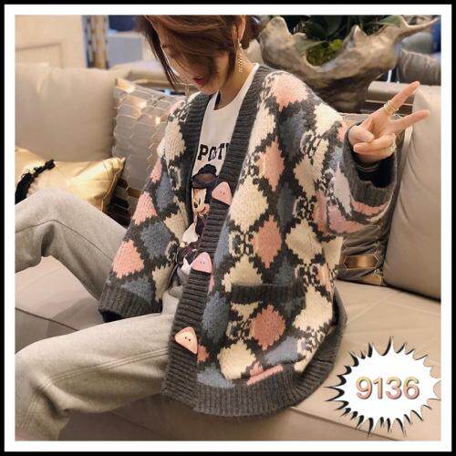 现货新款毛衣开衫套头，女装针织衫/毛衣，木橙紫 MC·Z