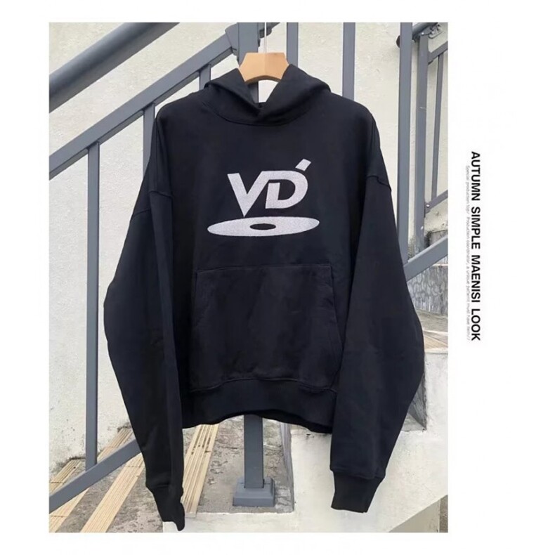 VD光盘刺绣卫衣Cleanfit风格重磅Vibe风休闲宽松连帽,男装卫衣,四季星座505