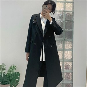 2021长款西装外套图片