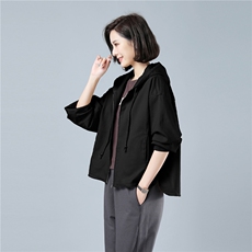 2022新款女装风衣短外套时尚百搭显瘦休闲外套420款，女装风衣，秋牧寒烟