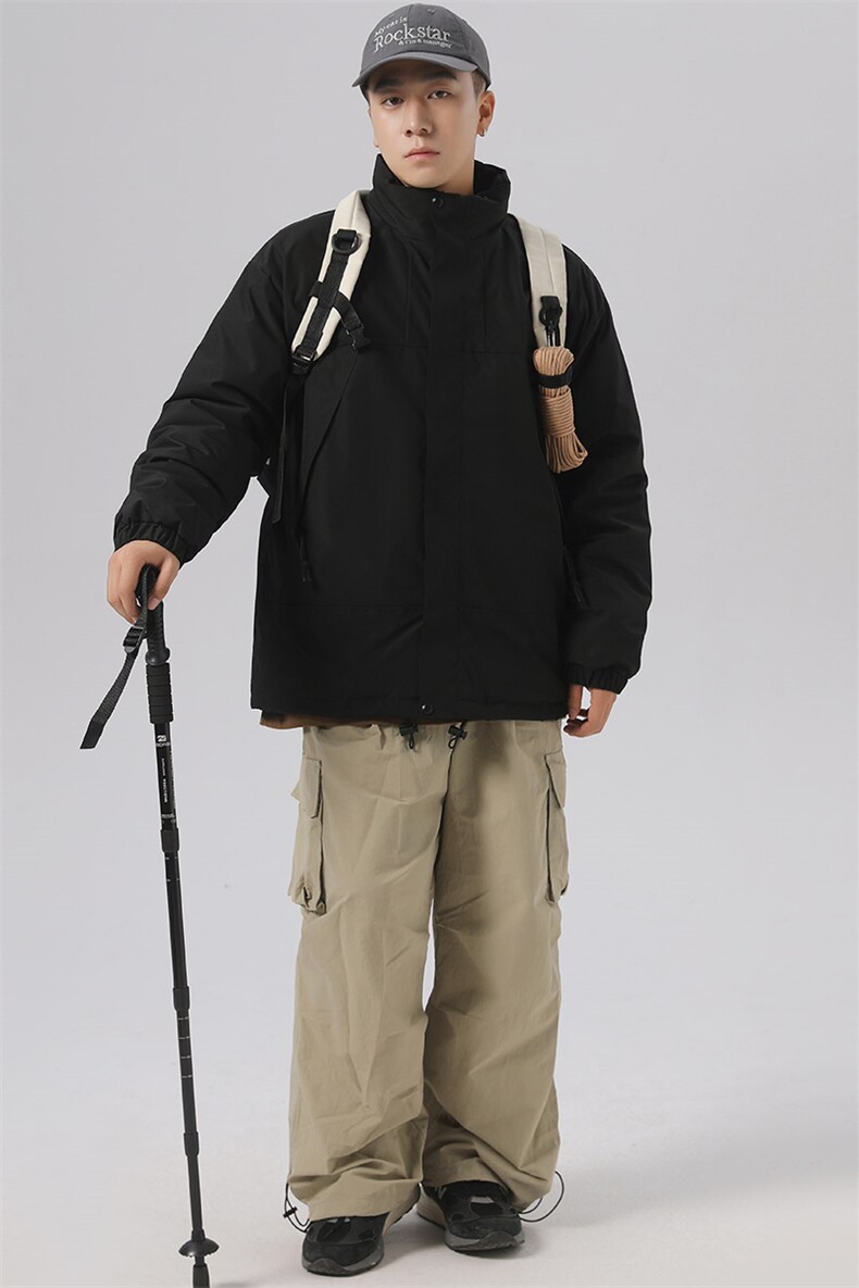 无影墙2026新品冬季宽松情侣装棉衣棉服冬装加厚外套M8586-P90,男装棉衣,星座717