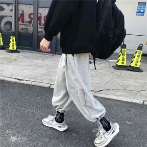ins潮牌运动卫裤男韩版宽松百搭束脚裤bf港风学生休闲裤子K17-P35图片