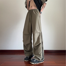 夏季新款户外机能冰丝拉链透气宽松休闲裤B315-K25733-特p36控68，男装休闲裤，电商B315