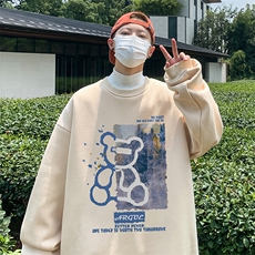 直播360克重磅美式印花卫衣Y230特P28同步供应华棉品质P38特，男装卫衣，电商A486