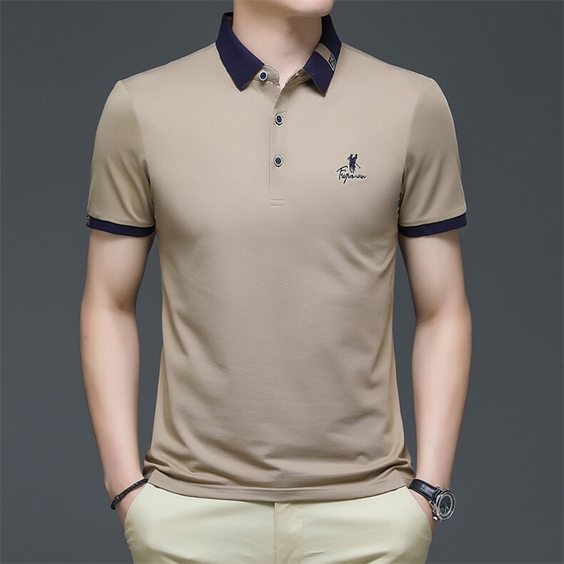 2026夏季休闲时尚Polo衫男短袖夏季青年百搭T恤男上衣QP8835-P53,男装T恤,星座1105-3
