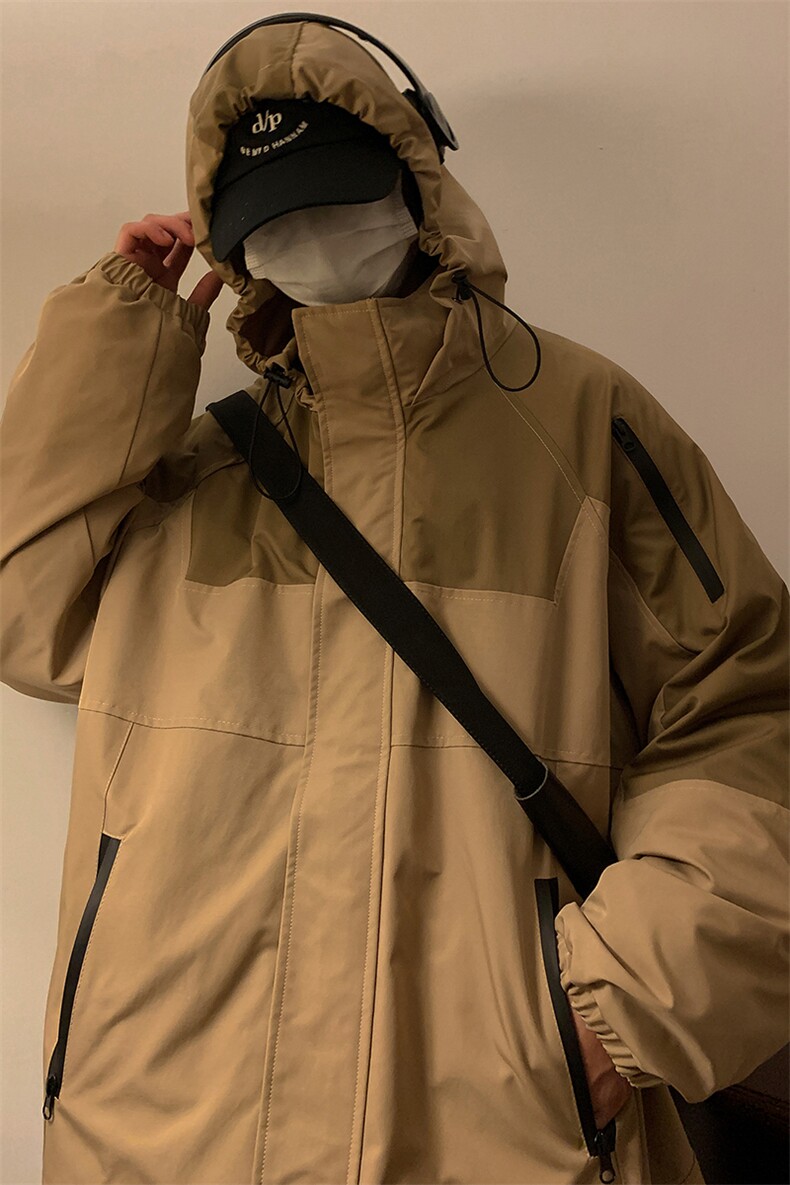 DZ3139-TP135控价198冬季新款三合一冲锋衣保暖连帽外套男两件套,男装棉衣,电商A102-1