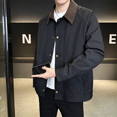 翻领夹克男春季简约宽松潮流百搭上衣服JK268-P78，男装夹克，星座308B-2