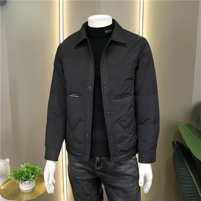 简约立领棉衣男冬季保暖防寒高品质加厚帅气羽绒服外套S9910,男装棉衣,星座310B-3
