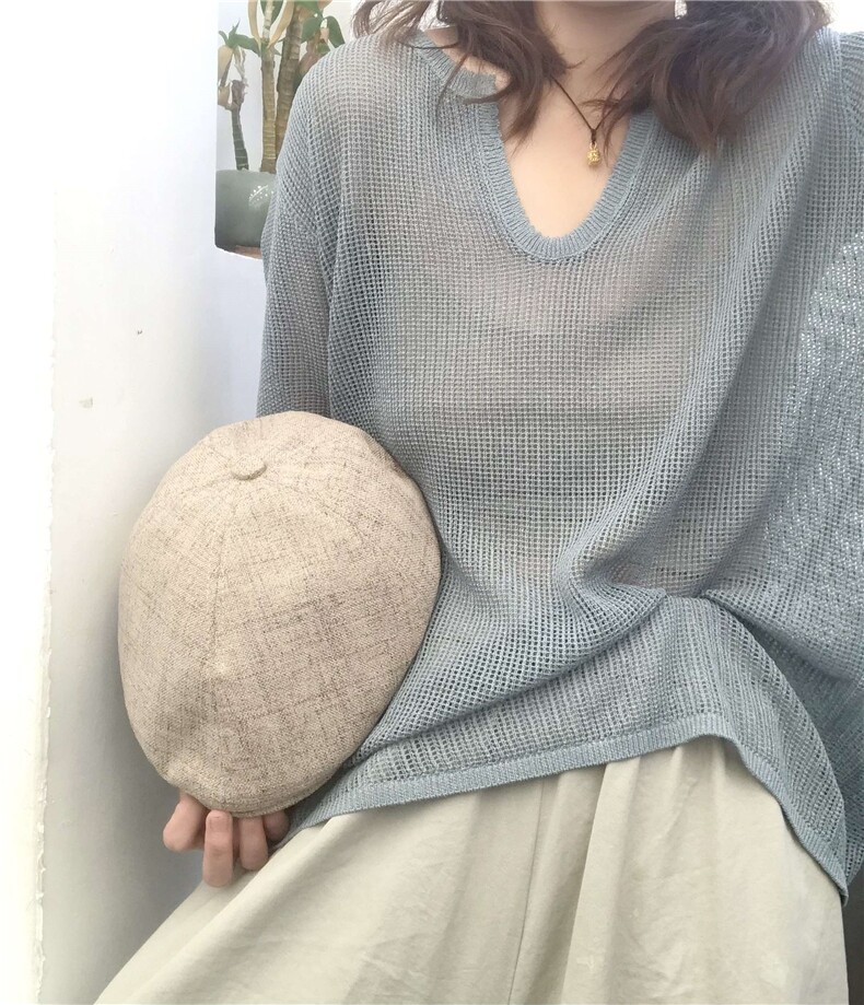 简约舒适百搭女士时尚套头衫长袖,女装蕾丝衫/雪纺衫,斯尔特羊绒