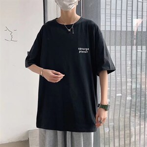 夏季港风ins短袖男潮流宽松潮牌五分袖RT12P28，男装T恤，星座1116-2