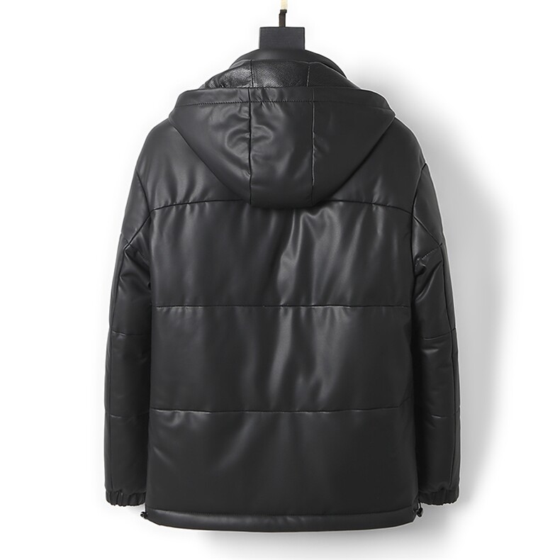 ZC2106新款皮羽绒服男二层绵羊皮鹅绒皮夹克加厚外套韩版皮衣,男装皮衣,电商B360