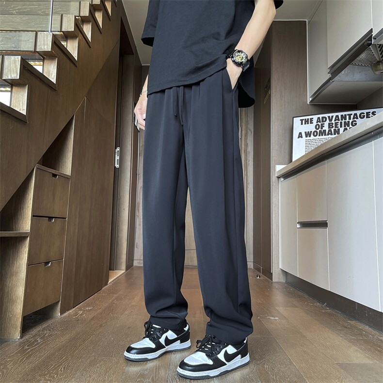 直播原版品质仓库现货夏季冰丝裤休闲裤西裤K62特批35,男装西裤,星座617B