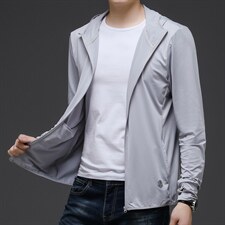 男士防晒衣新款外套夏季超薄透气中青年男休闲皮肤衣男装夹克，男装衬衫，电商B212（原钱塘6029）
