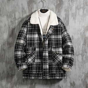 羊羔毛棉服男2025冬季新款休闲外套潮牌棉衣棉袄 M166 P120 控158图片
