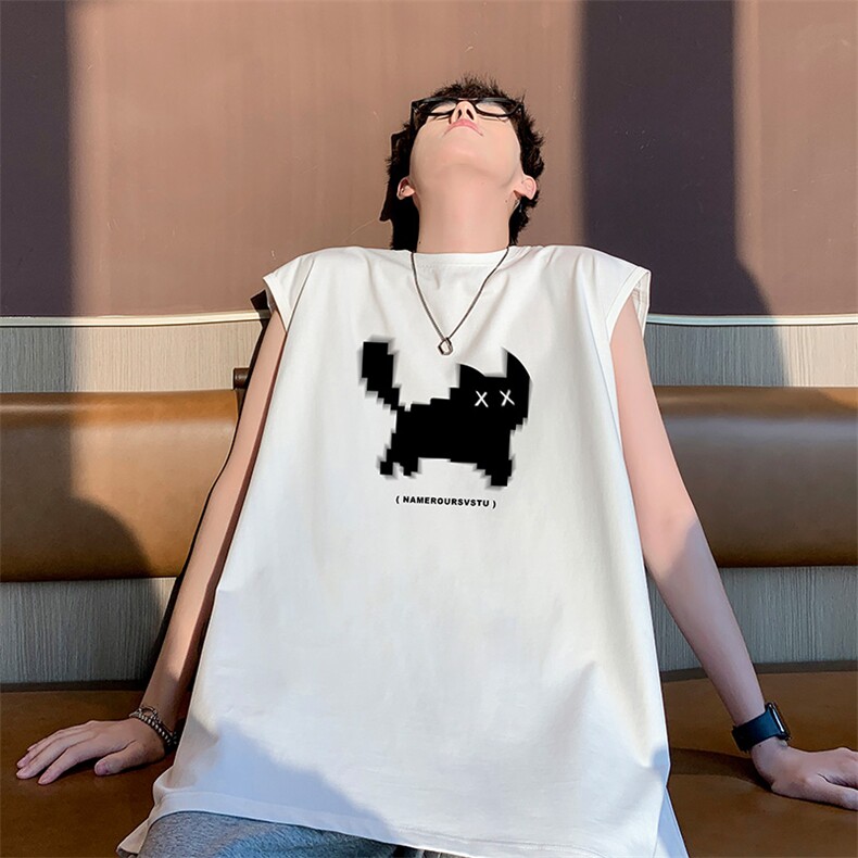 已注册得物直播抖音品质纯棉250克重磅男无袖背心T恤T550P28控39，男装背心/马甲，电商C408(原B339-1)