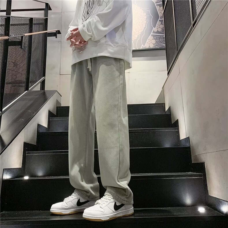 冬季新款加绒加厚黄金绒泥黄色牛仔裤男宽松直筒长裤子JR63-P48,男装牛仔裤,星座1109-3