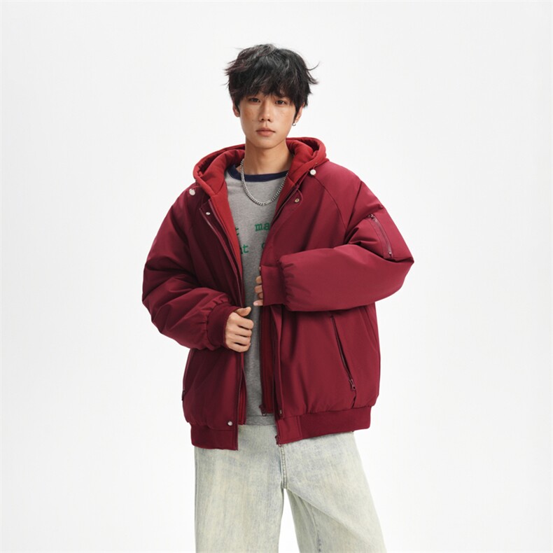 904-2-5567-P95冬季假两件连帽棉衣男女多色棉服加厚保暖,男装棉衣,星座904-2