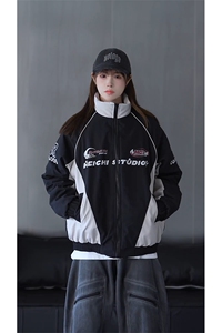抖音视频截图 只展示慎用 大货已到机车潮牌棉服77950特P85图片