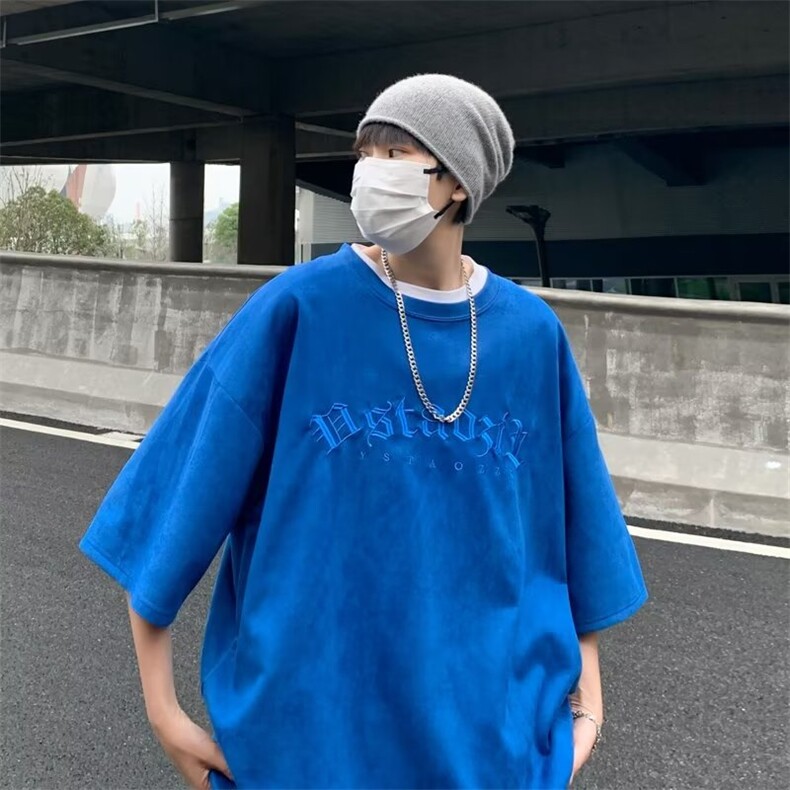 2023春夏季新款男休闲圆领短袖T恤T44P30图片