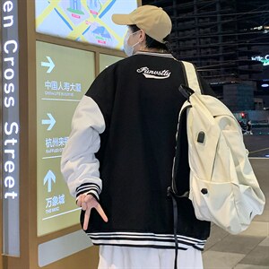 重磅 2024秋冬季刺绣棒球服简约夹克男装青少年潮流外套P85控118图片