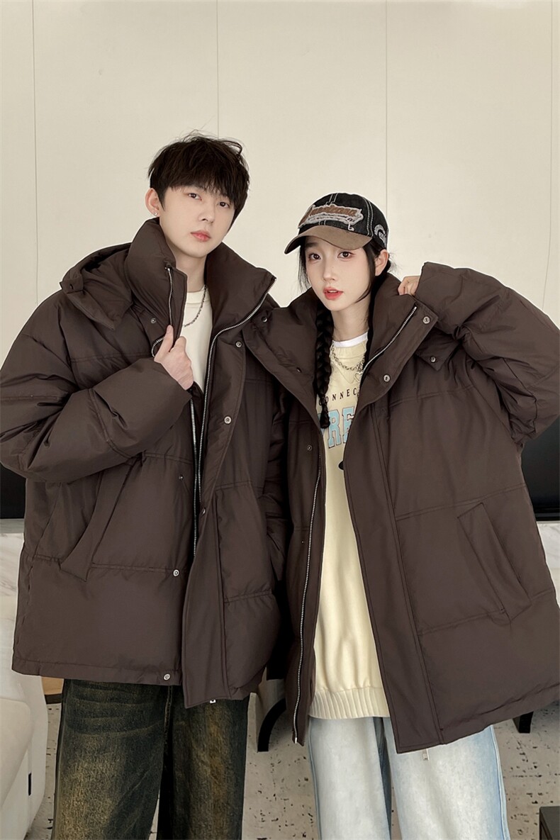 羽绒服男冬季新款港风连帽白鸭绒情侣外套YR922-P160(控价208元,男装羽绒服,星座214-3