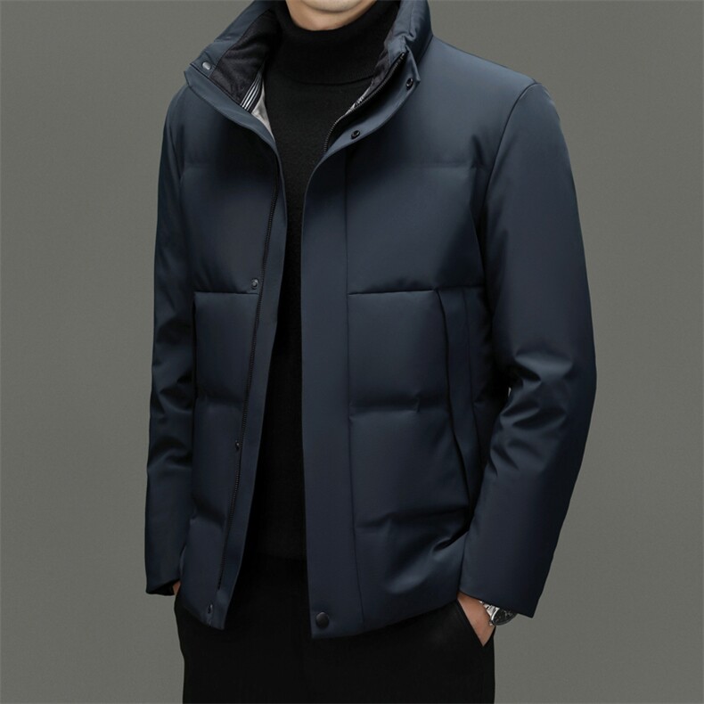 DF2380钱塘2020-2冬季新款厚款时尚休闲立领中年男士羽绒服P275,男装羽绒服,钱塘207-2
