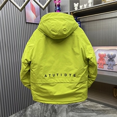冬季连帽工装加厚棉服男潮流美式痞帅白鸭绒冲锋衣保暖抗寒外套，男装棉衣，星座218-1（原230）