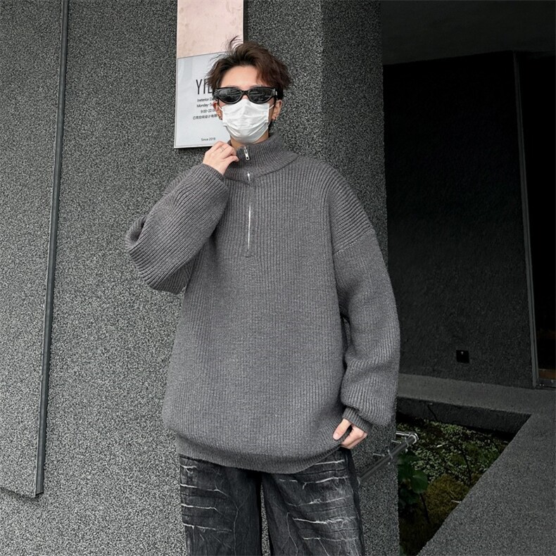 新款轻奢美式潮牌秋冬季新款复古撞色氛围感条纹毛衣Y607/P64,男装针织衫/毛衣,星座506