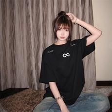 万针全刺绣解构设计260克重磅双纱纯棉高品质美式高街短袖T恤特35，男装T恤，电商A486