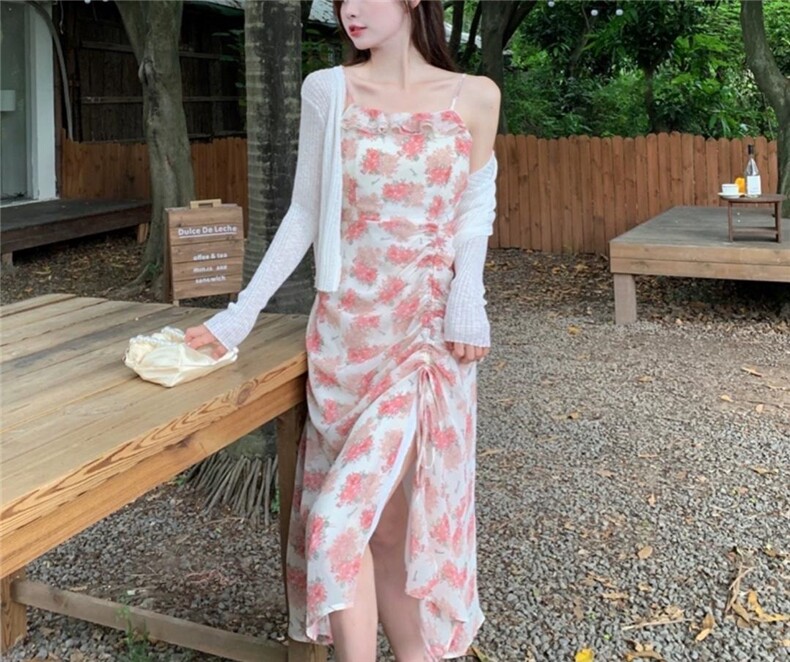 早秋新款！2件套连衣裙！当下就可以卖！可以防晒服！，女装连衣裙，依挺好