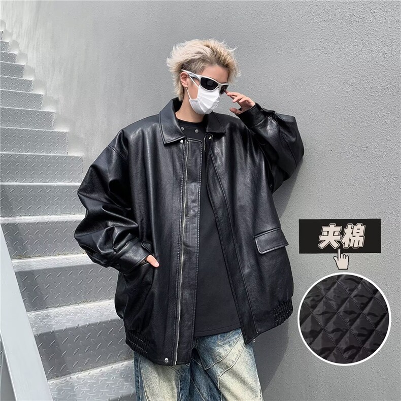 美式秋冬季新款凯美拉皮夹棉外套M8026P80,男装夹克,星座1116-2