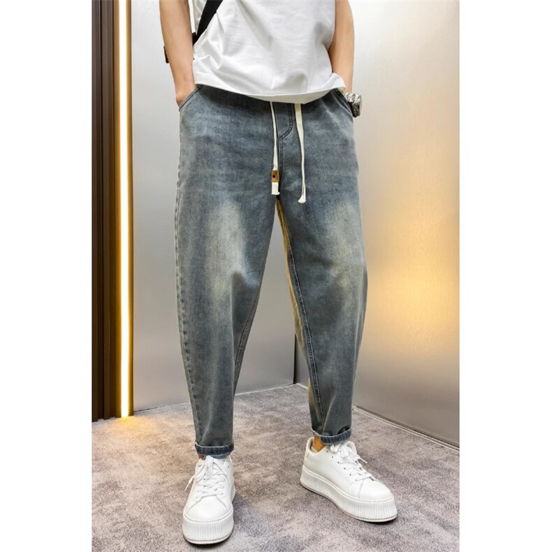 1506-1/KT501/P49复古极简重工水洗做旧宽松直筒牛仔裤男女阔腿裤,男装牛仔裤,星座1506-1