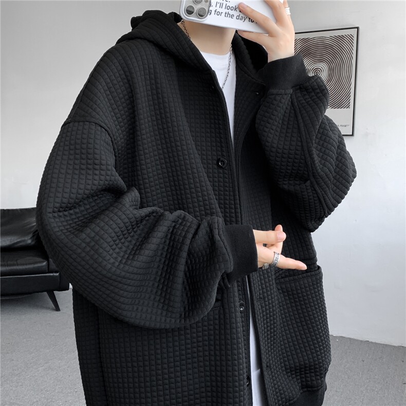 M~8XL开衫夹克/连帽卫衣大码连帽重磅秋冬加厚休闲外套KS2102P80,男装卫衣,电商B238