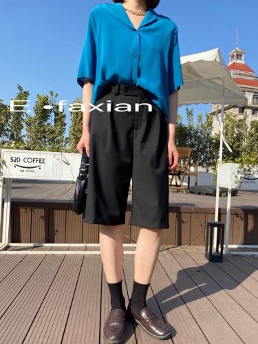 新款两色天丝衬衫,女装衬衫,E.FAXIAN伊发现