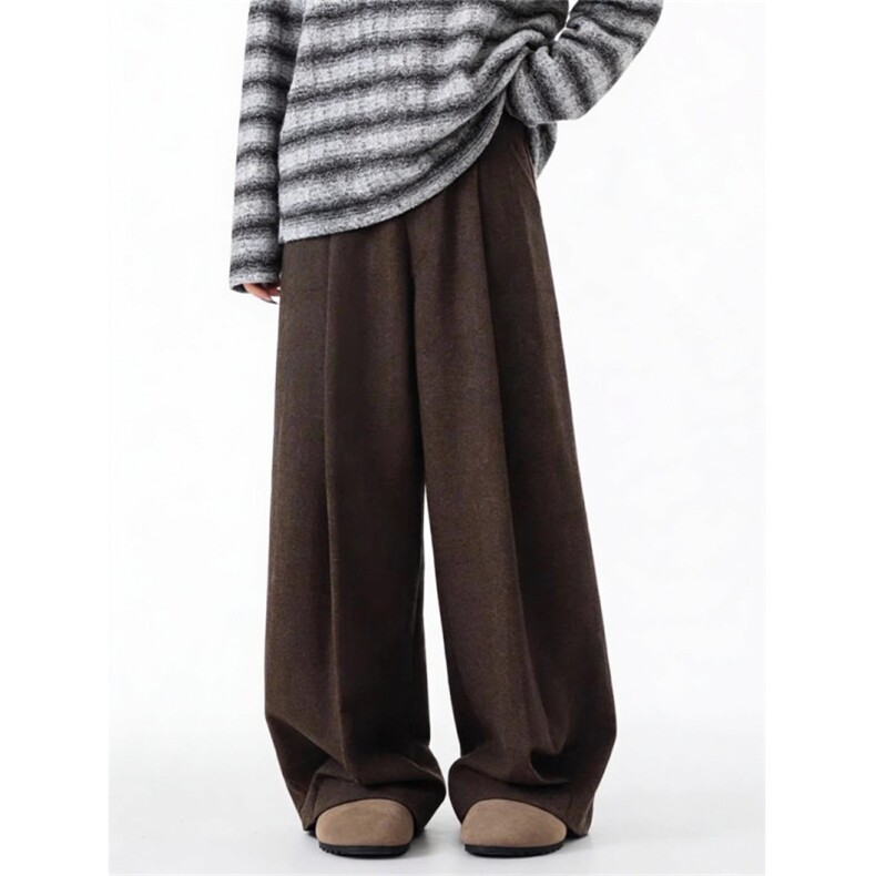 现货休闲西裤垂感潮牌褶皱长裤BXH054-P63，男装西裤，星座412-1