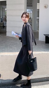 【现货】极简风时尚气质双排扣小香套装2D148-2629-P185-K298图片