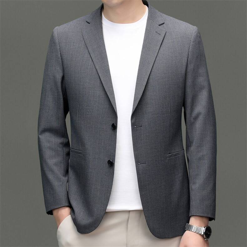 男士精品休闲西装实体品质主推款，男装西服，钱塘207-1