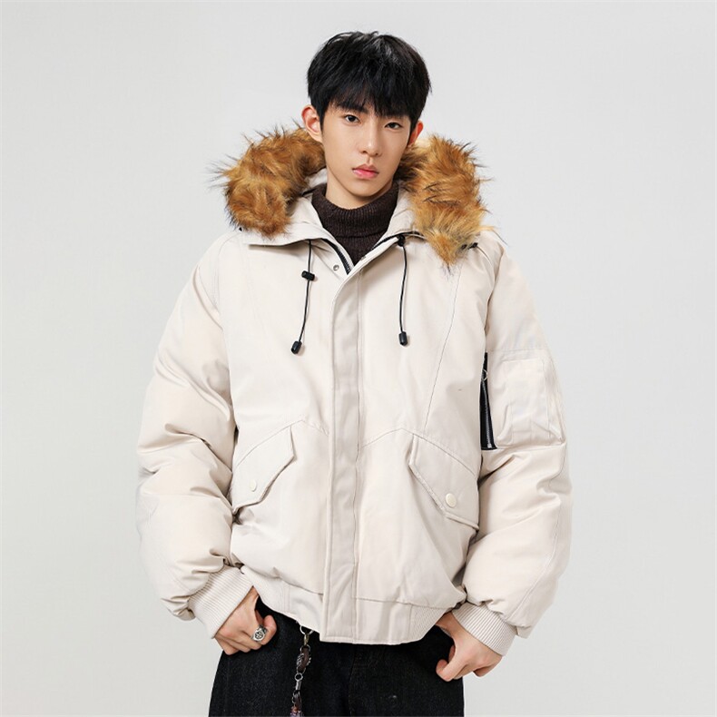 美式毛领派克棉服男冬季加厚工装棉衣情侣外套M060-P110迷彩P115,男装棉衣,星座308B-2