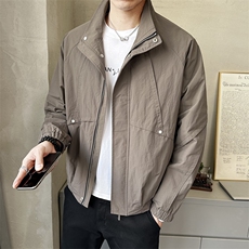 春季防风外套男美式立领夹克百搭潮流廓形立体剪裁感JK6509-P135，男装夹克，电商A237