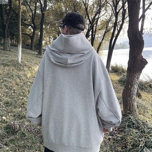 连帽套头卫衣男秋冬新款潮牌宽松慵懒风上衣休闲外套KK011-p38图片