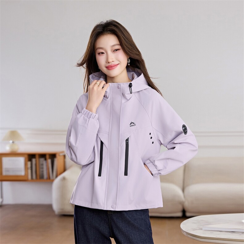 2026年休闲流行时尚连帽宽松版上衣外套春装，女装短外套，涵亦佰惠